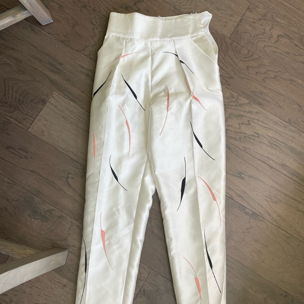 Dress pants cream thick